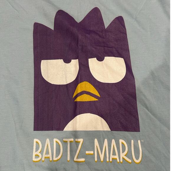 SANRIO Hell Kitty "Badtz - Maru" Tee NEW Blue Graphic Short Sleeve Size L - Picture 1 of 5
